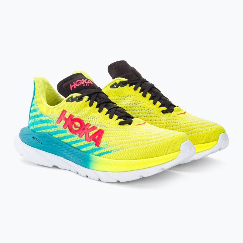 HOKA Mach 5 scarpe da corsa uomo sera primula/blu scuba 4
