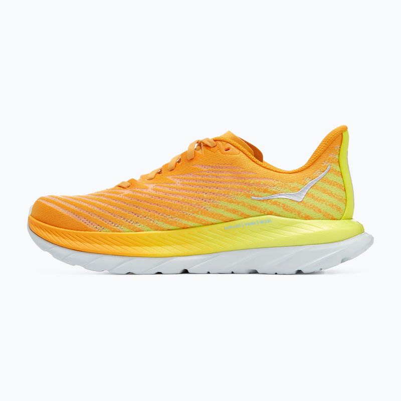 Scarpe da corsa da uomo HOKA Mach 5 giallo arancio radioso 3