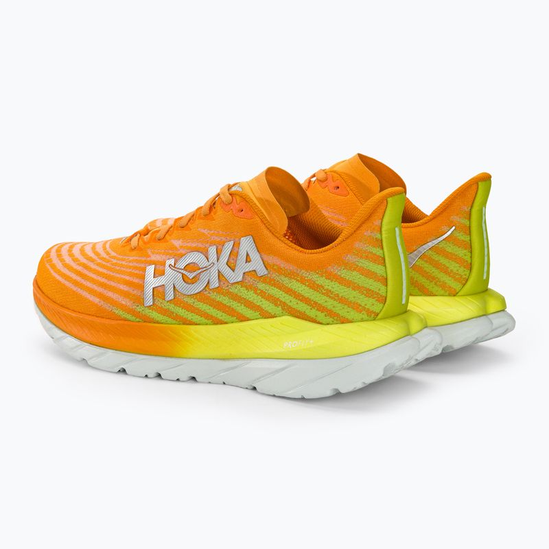 Scarpe da corsa da uomo HOKA Mach 5 giallo arancio radioso 4