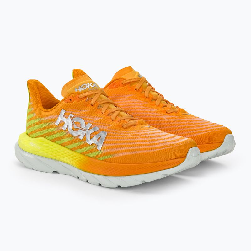 Scarpe da corsa da uomo HOKA Mach 5 giallo arancio radioso 5