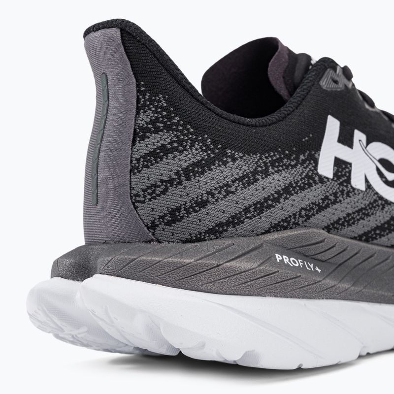 Scarpe da corsa da uomo HOKA Mach 5 nero/castano 8