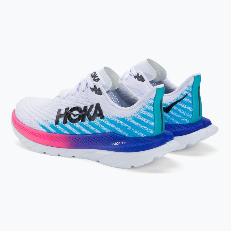 Scarpe da corsa da uomo HOKA Mach 5 bianco/azzurro 3