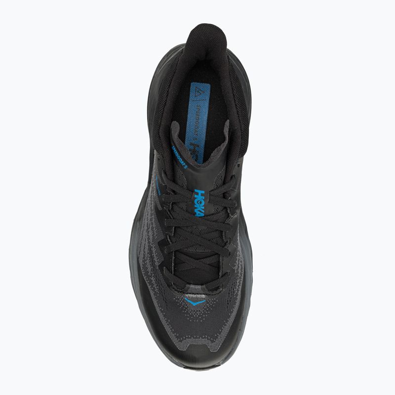 Scarpe da corsa da uomo HOKA Speedgoat 5 GTX nero/nero 6