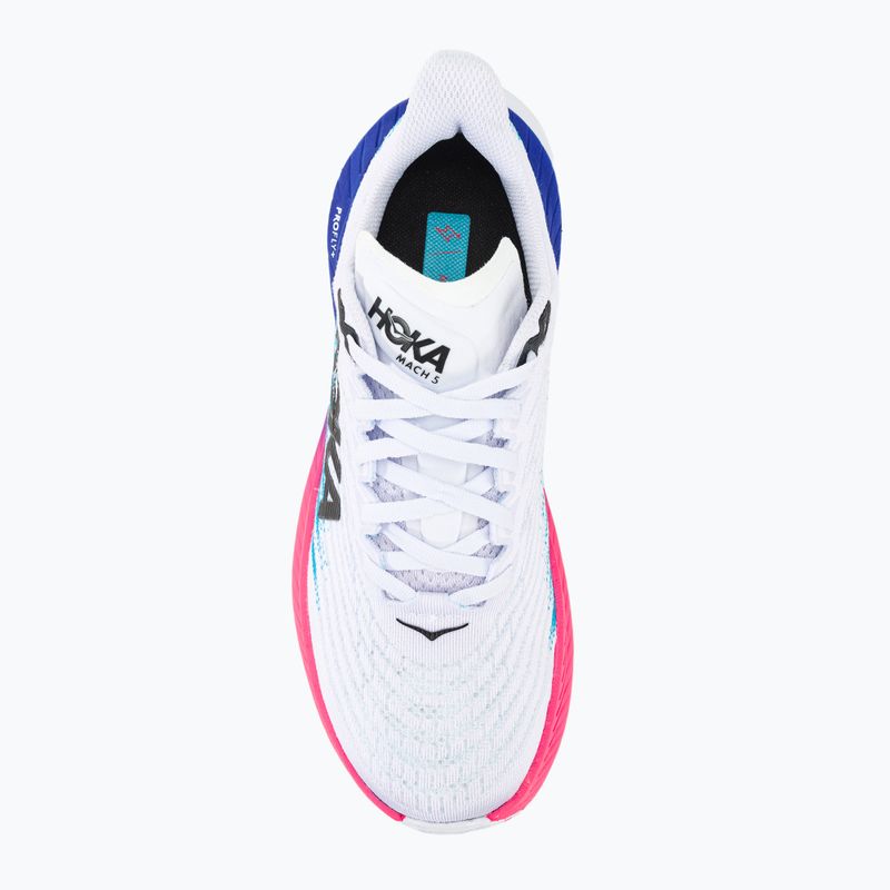 Scarpe da corsa da donna HOKA Mach 5 bianco/azzurro 7