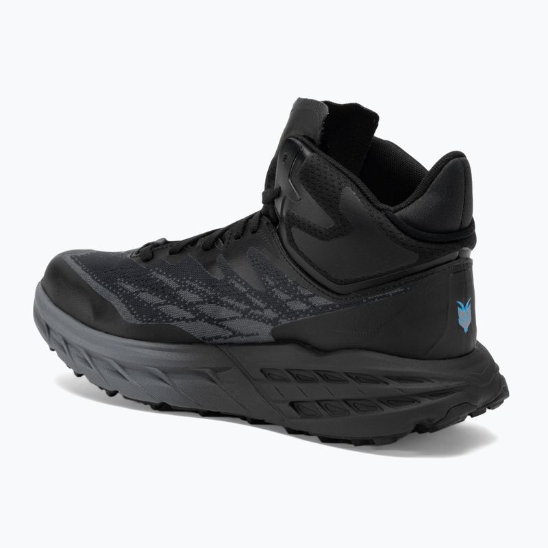 Scarpe da corsa da uomo HOKA Speedgoat 5 Mid GTX nero/nero 3