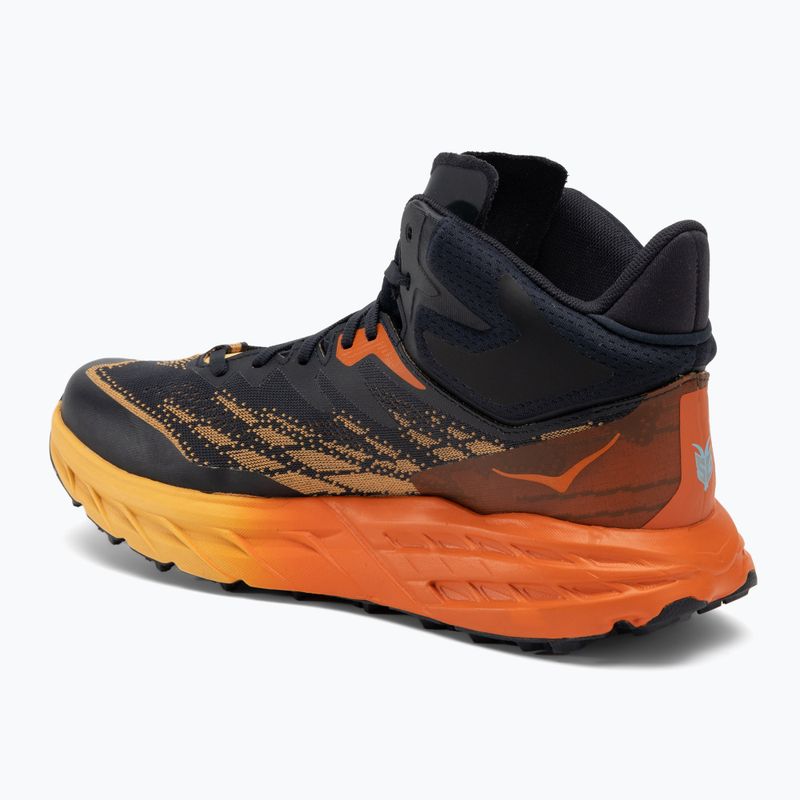 Scarpe da corsa da uomo HOKA Speedgoat 5 Mid GTX blu grafite/giallo ambra 3