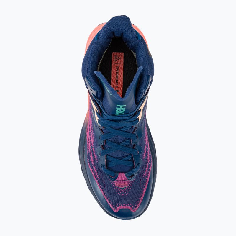 Scarpe da corsa da donna HOKA Speedgoat 5 Mid GTX bellwether blue/camellia 6