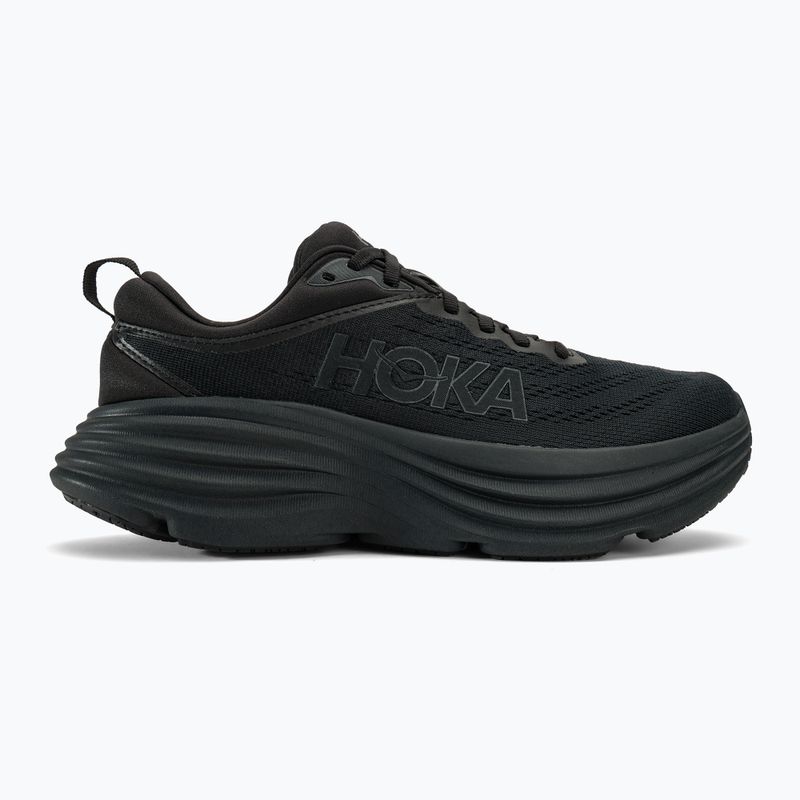 Scarpe da corsa da donna HOKA Bondi 8 nero/nero 2