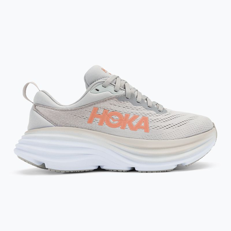 Scarpe da corsa da donna HOKA Bondi 8 harbor mist/lunar rock 2