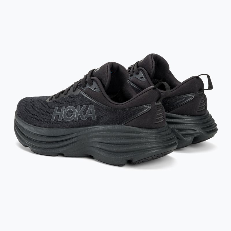 Scarpe da corsa da donna HOKA Bondi 8 Wide nero/nero 3