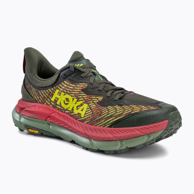 Scarpe da corsa HOKA Mafate Speed 4 da uomo, timo/fiesta