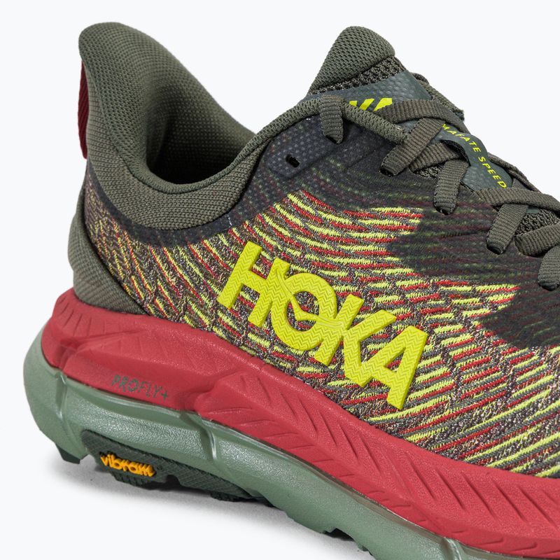 Scarpe da corsa HOKA Mafate Speed 4 da uomo, timo/fiesta 9