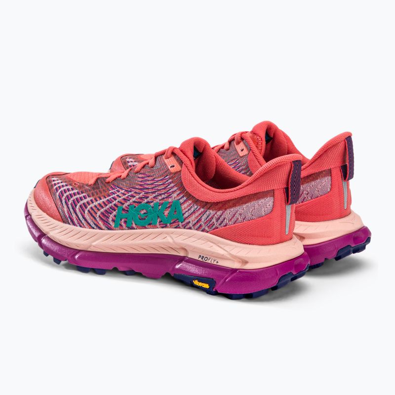 Scarpe da corsa da donna HOKA Mafate Speed 4 camelia/peach parfait 4