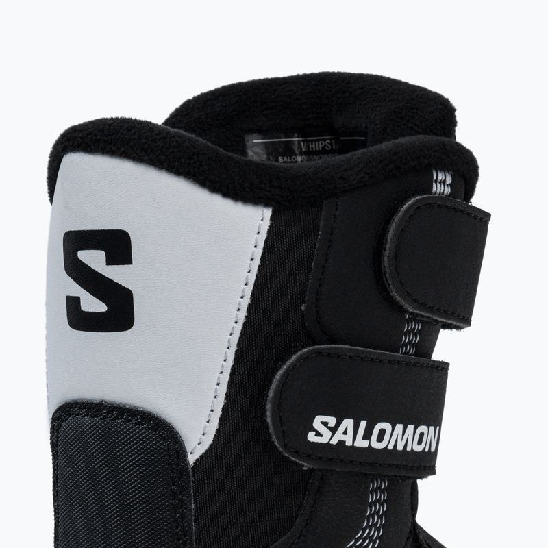 Scarponi da snowboard per bambini Salomon Whipstar nero/bianco 9