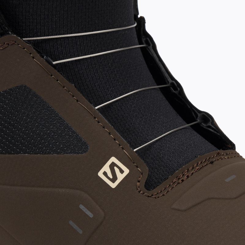 Scarponi da snowboard da uomo Salomon Dialoge Dual Boa marrone/nero/salvia 8