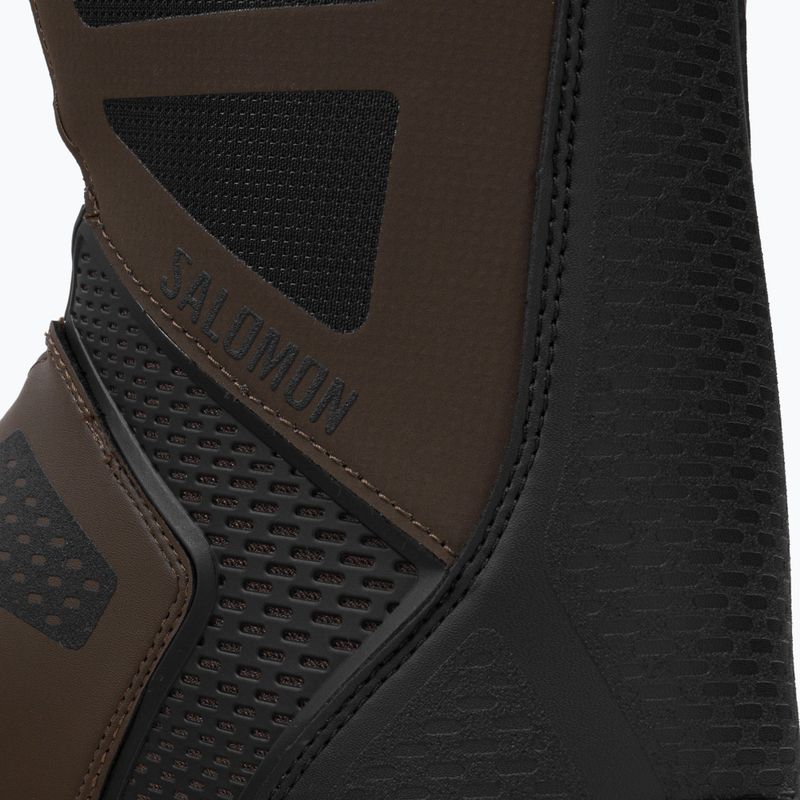 Scarponi da snowboard da uomo Salomon Dialoge Dual Boa marrone/nero/salvia 10