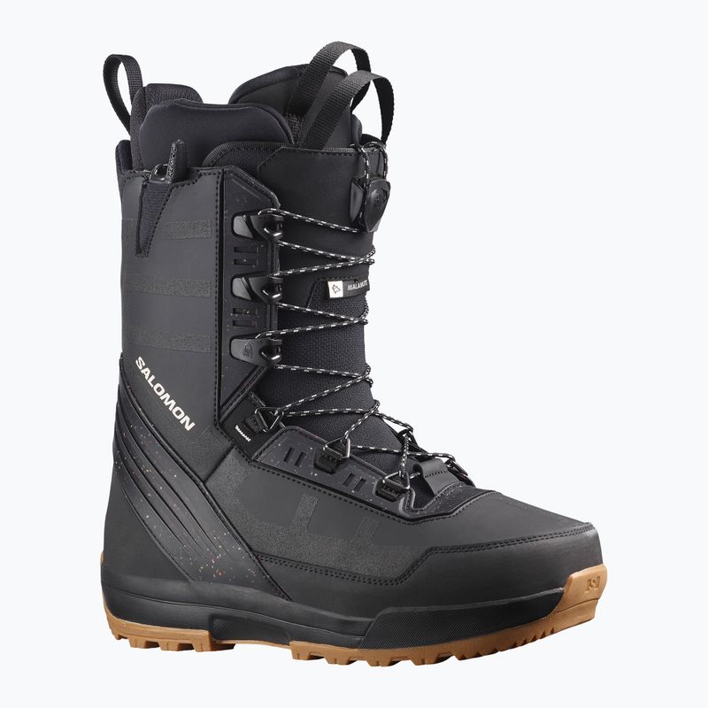 Scarponi da snowboard da uomo Salomon Malamute nero 11