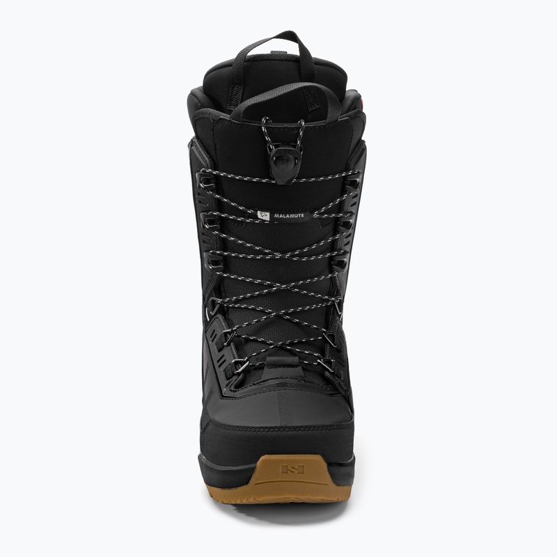 Scarponi da snowboard da uomo Salomon Malamute nero 3