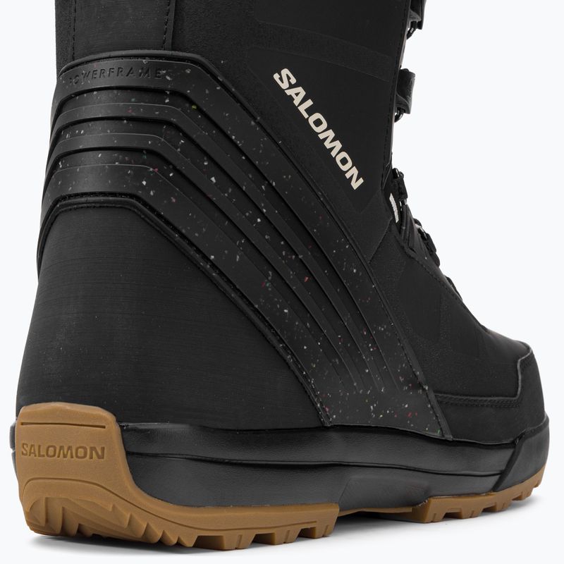 Scarponi da snowboard da uomo Salomon Malamute nero 9