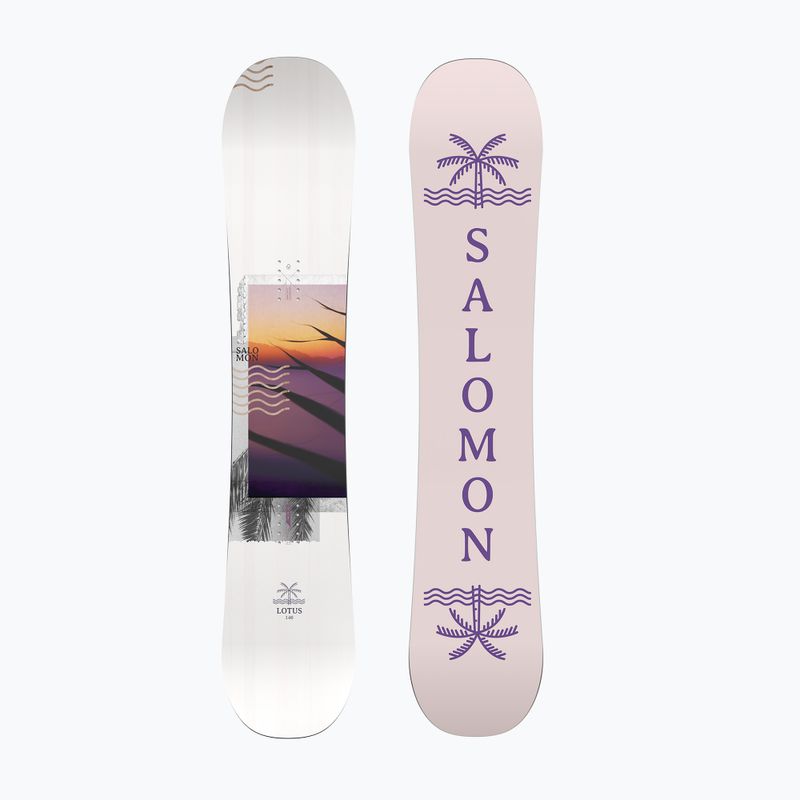 Snowboard donna Salomon Lotus bianco 7