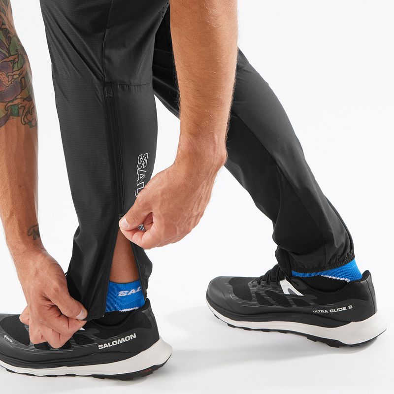 Pantaloni da corsa Salomon Bonatti Trail nero profondo da uomo 5