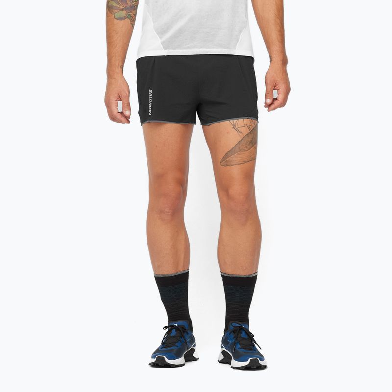 Pantaloncini da corsa Salomon Sense Aero 3" nero profondo da uomo