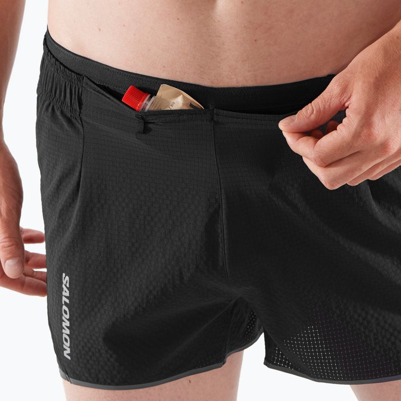 Pantaloncini da corsa Salomon Sense Aero 3" nero profondo da uomo 5