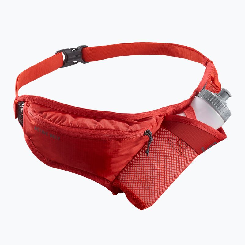 Cintura da corsa Salomon Active rosso fuoco/ebano
