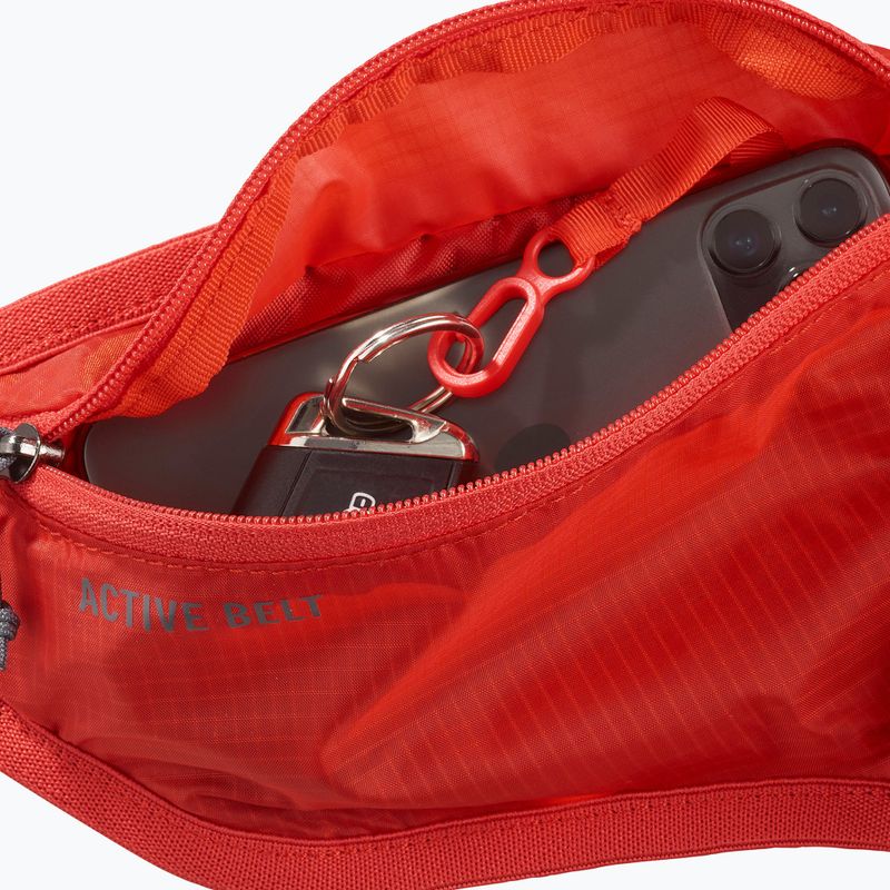 Cintura da corsa Salomon Active rosso fuoco/ebano 3