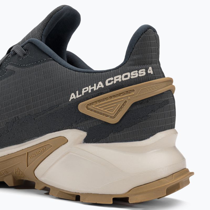 Scarpe da corsa da uomo Salomon Alphacross 4 ebony/rainy day/phantm 10
