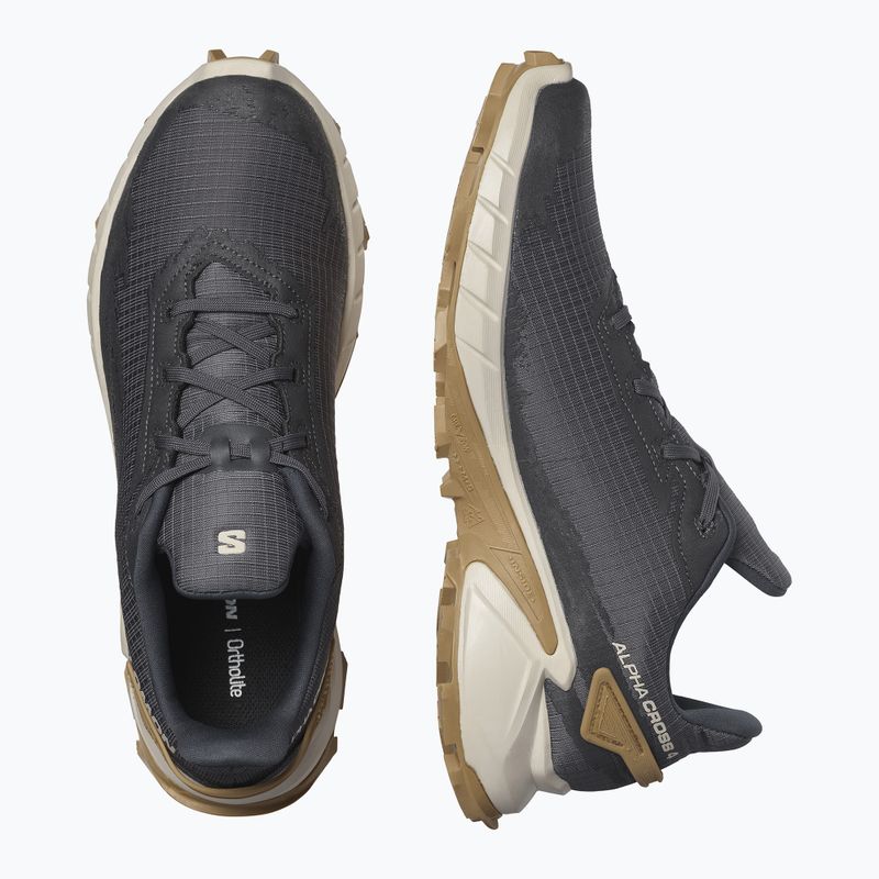 Scarpe da corsa da uomo Salomon Alphacross 4 ebony/rainy day/phantm 15