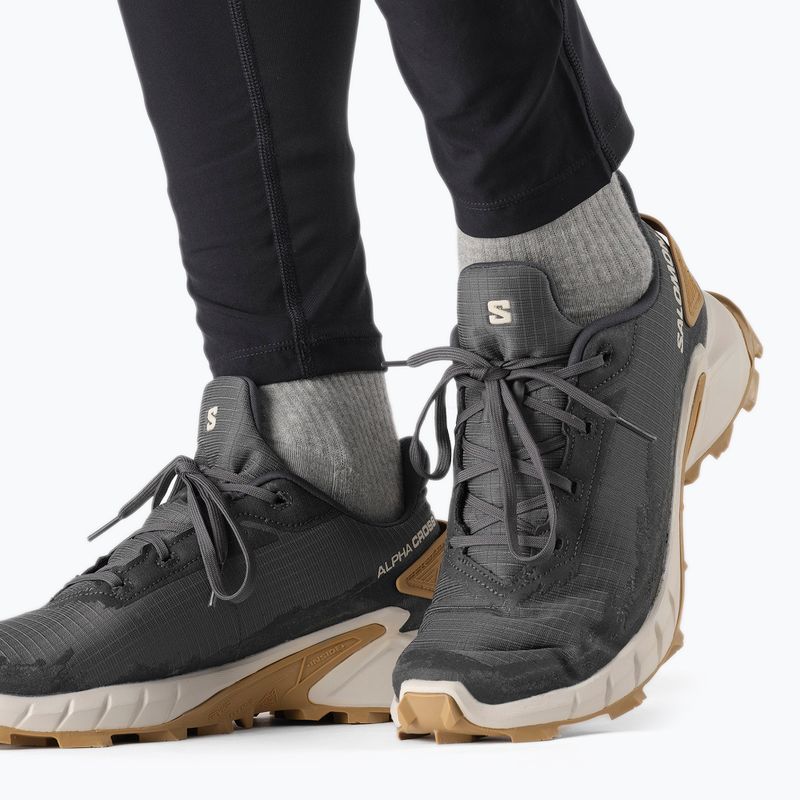 Scarpe da corsa da uomo Salomon Alphacross 4 ebony/rainy day/phantm 17