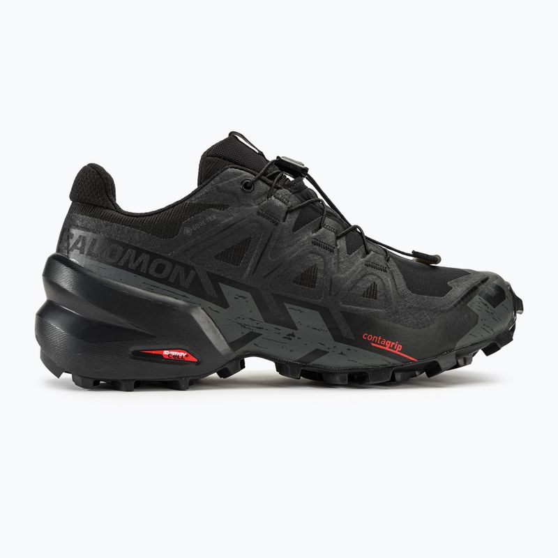 Scarpe da corsa da donna Salomon Speedcross 6 GTX nero/nero/phan 2