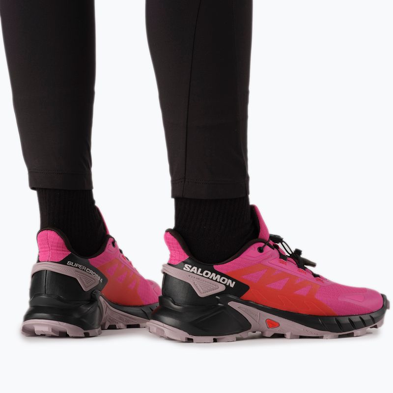 Scarpe da corsa da donna Salomon Supercross 4 very berry/nero/quail 11