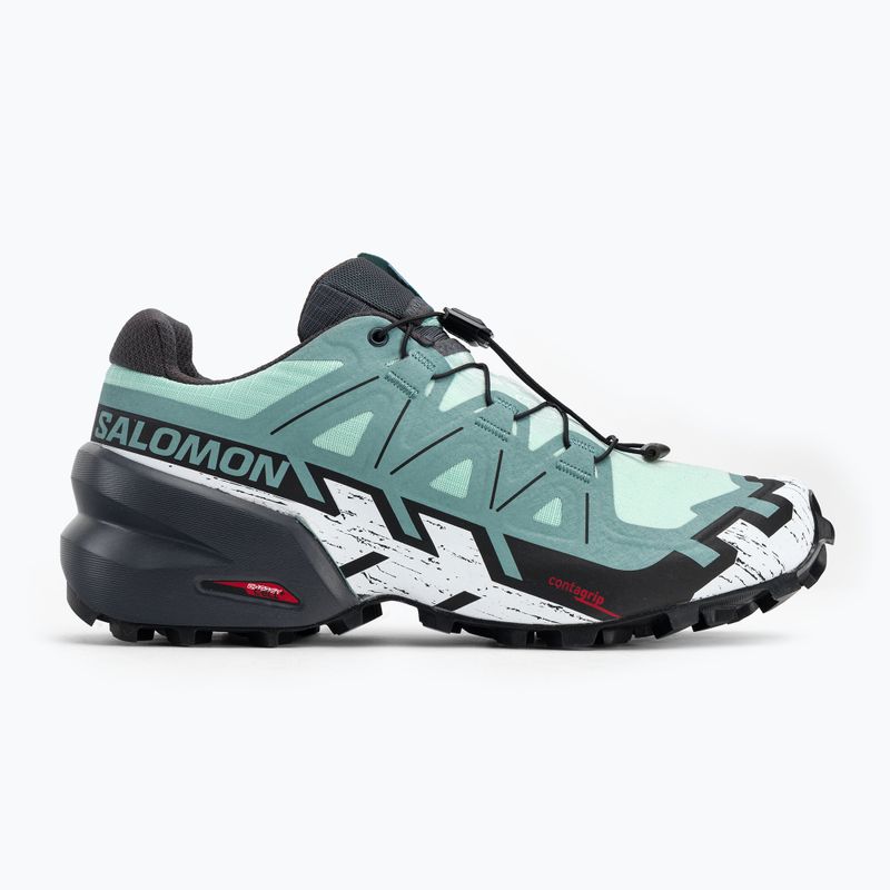 Salomon Speedcross 6 scarpe da corsa da donna yucca/ebano/bianco 2