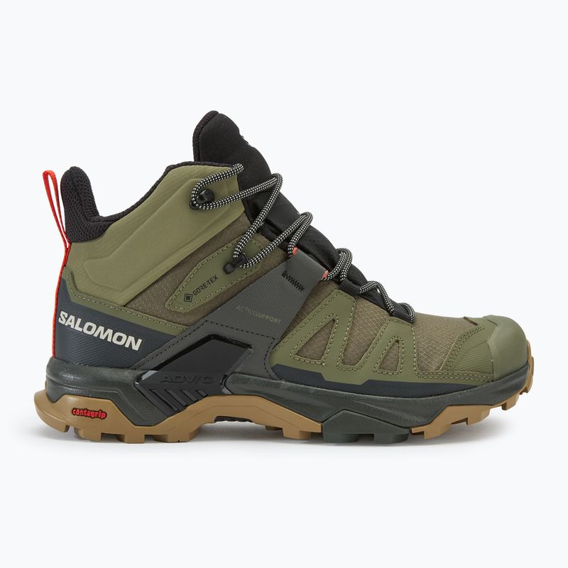Scarponi da trekking da uomo Salomon X Ultra 4 MID GTX verde lichene profondo/torba/kelp 2