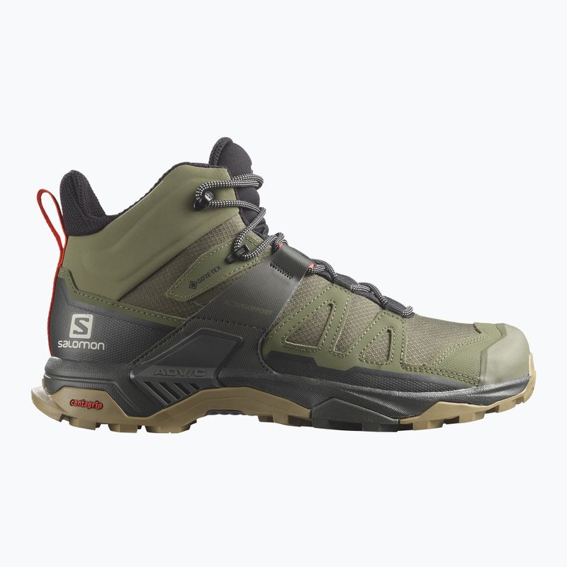 Scarponi da trekking da uomo Salomon X Ultra 4 MID GTX verde lichene profondo/torba/kelp 9