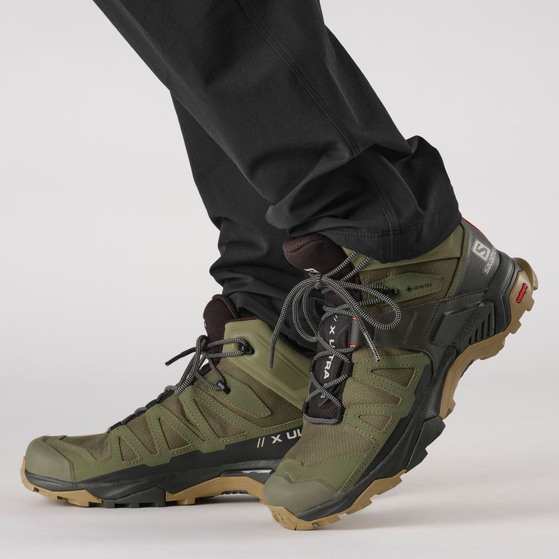 Scarponi da trekking da uomo Salomon X Ultra 4 MID GTX verde lichene profondo/torba/kelp 14