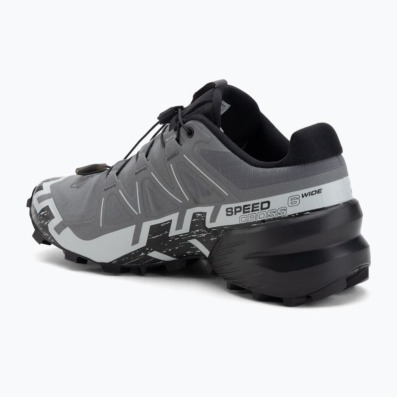 Scarpe da corsa da uomo Salomon Speedcross 6 Wide quiet shade/nero/blu perla 3
