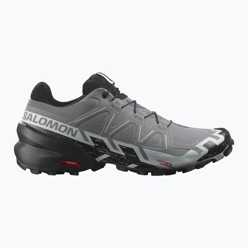 Scarpe da corsa da uomo Salomon Speedcross 6 Wide quiet shade/nero/blu perla 9