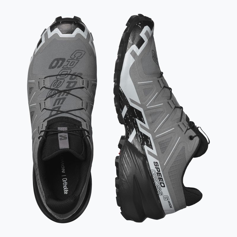 Scarpe da corsa da uomo Salomon Speedcross 6 Wide quiet shade/nero/blu perla 13