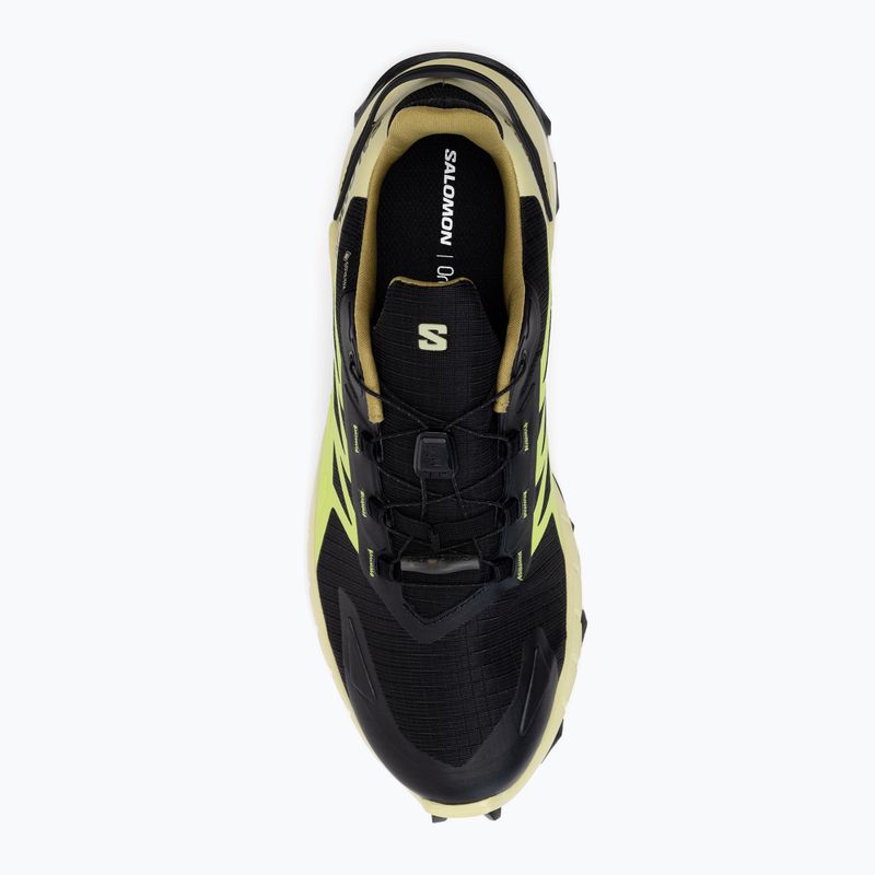 Scarpe da corsa da uomo Salomon Supercross 4 GTX nero/verde chiaro/acido lime 8