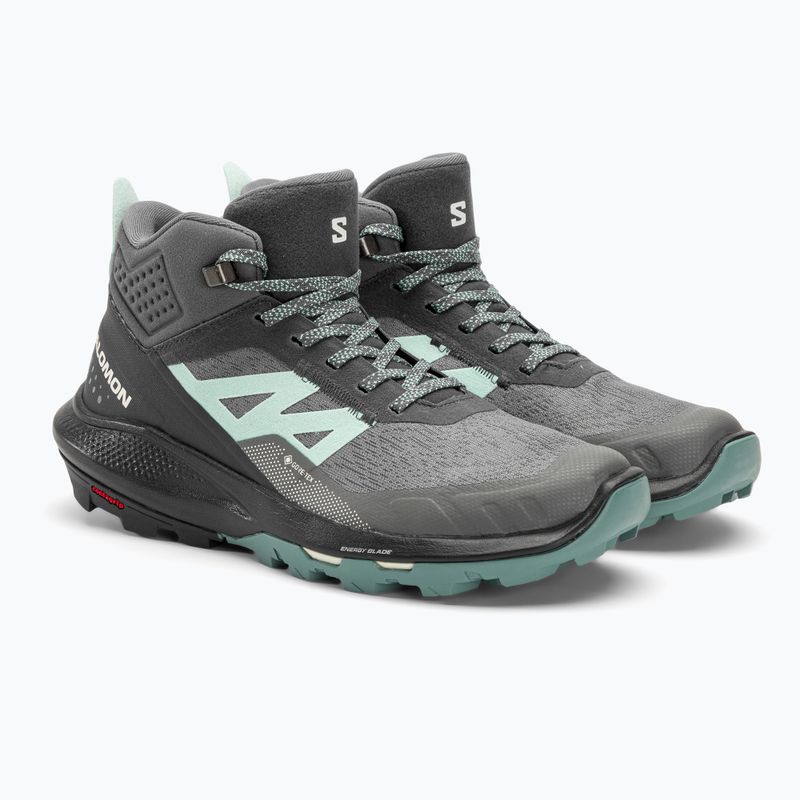 Salomon Outpulse Mid GTX scarpe da trekking da donna ebano/qush/ebano 4