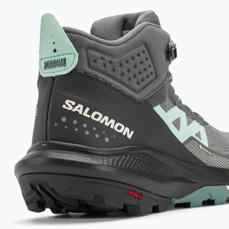 Salomon Outpulse Mid GTX scarpe da trekking da donna ebano/qush/ebano 9