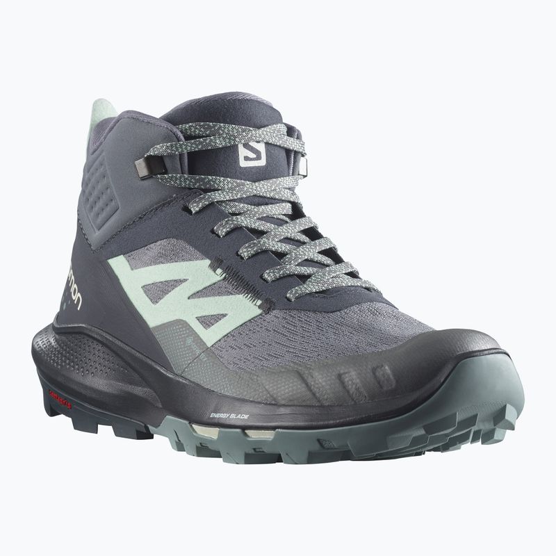 Salomon Outpulse Mid GTX scarpe da trekking da donna ebano/qush/ebano 11