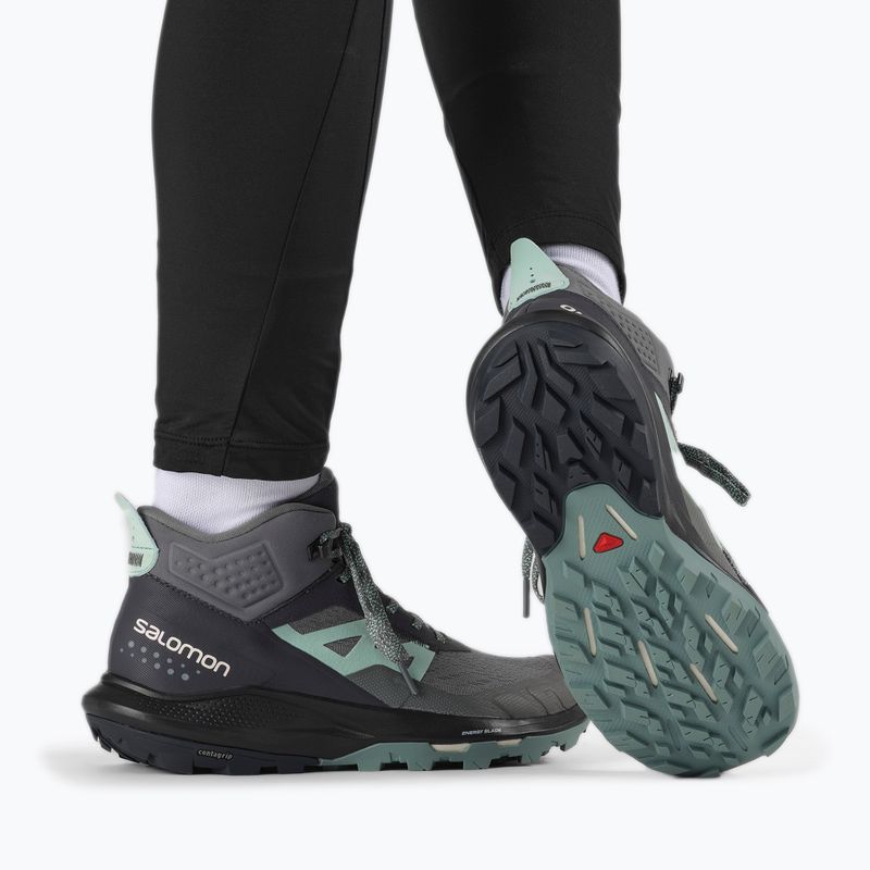 Salomon Outpulse Mid GTX scarpe da trekking da donna ebano/qush/ebano 17