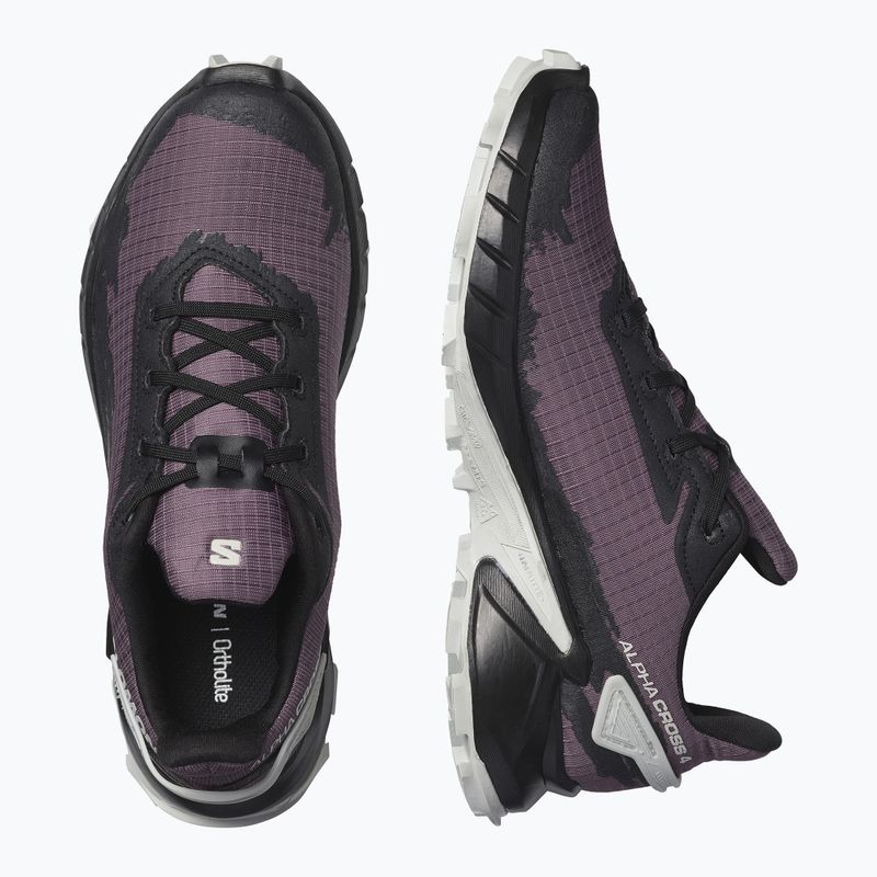 Salomon Alphacross 4 scarpe da corsa donna moonscape/nero/lunar 14