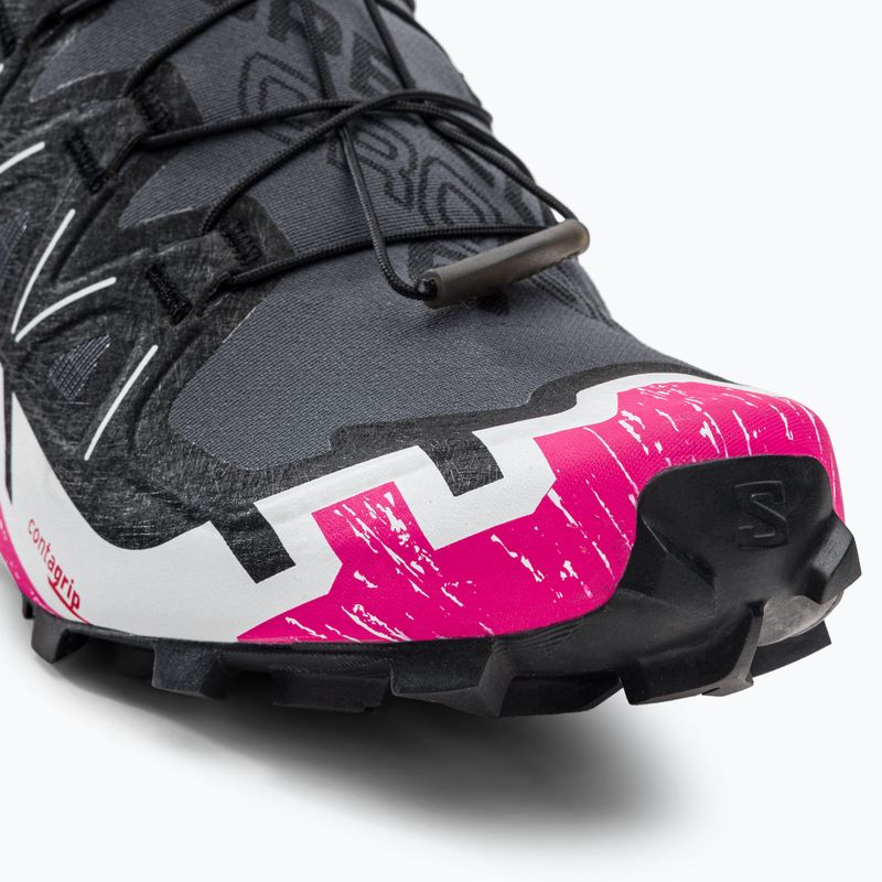 Salomon Speedcross 6 scarpe da corsa da donna ebano/bianco/molto berry 10