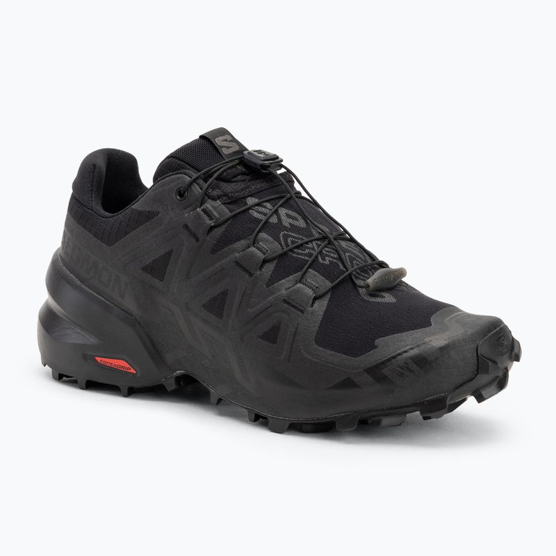 Scarpe da corsa da uomo Salomon Speedcross 6 Wide nero/phantom