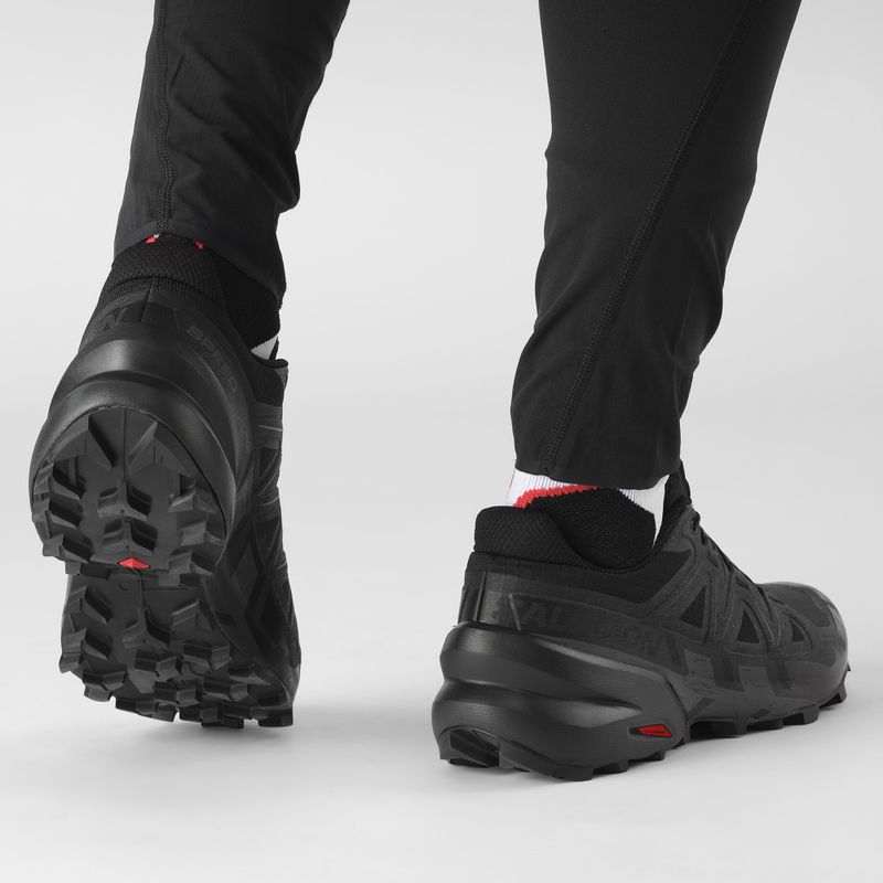 Scarpe da corsa da uomo Salomon Speedcross 6 GTX Wide nero/phantom 8